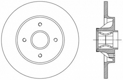 OPEN PARTS bdr238730 -  Тормозной диск